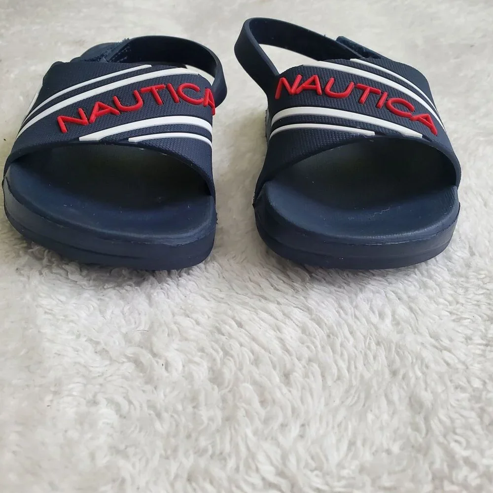 Nautica Toddler's boys sandals Size US 5 blue velcro closure nwot - Picture 9 of 10